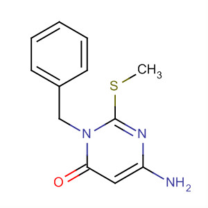 4(3H)-Pyrimidinone, 6-amino-2-(methylthio)-3-(phenylmethyl)-