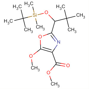 4-Oxazolecarboxylic acid,2-[1-[[(1,1-dimethylethyl)dimethylsilyl]oxy]-2,2-dimethylpropyl]-5-methoxy-, methyl ester