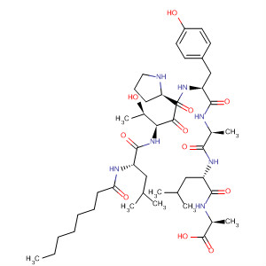 L-Alanine,N-[N-[N-[N-[1-[N-[N-(1-oxooctyl)-L-leucyl]-L-threonyl]-L-prolyl]-L-tyrosyl]-L-alanyl]-L-leucyl]-