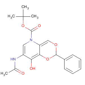5H-1,3-Dioxino[5,4-b]pyridine-5-carboxylic acid,7-(acetylamino)hexahydro-8-hydroxy-2-phenyl-, 1,1-dimethylethyl ester
