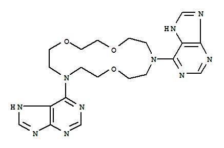 6,6'-(1,4,10-trioxa-7,13-diazacyclopentadecane-7,13-diyl)bis(7H-purine)