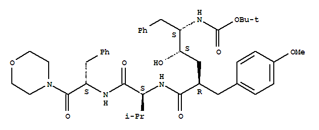 tert-butyl [(2S,3S,5R)-3-hydroxy-5-(4-methoxybenzyl)-6-{[(2S)-3-methyl-1-{[(2S)-1-(morpholin-4-yl)-1-oxo-3-phenylpropan-2-yl]amino}-1-oxobutan-2-yl]amino}-6-oxo-1-phenylhexan-2-yl]carbamate