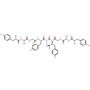L-Phenylalanine, L-tyrosyl-D-alanylglycyl-4-iodo-,2-(L-tyrosyl-D-alanylglycyl-4-iodo-L-phenylalanyl)hydrazide