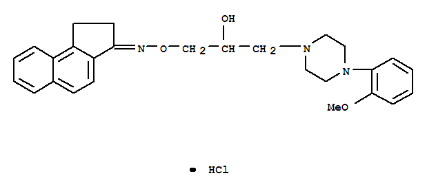 (3Z)-1,2-dihydro-3H-cyclopenta[a]naphthalen-3-one O-{2-hydroxy-3-[4-(2-methoxyphenyl)piperazin-1-yl]propyl}oxime hydrochloride