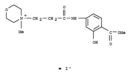 4-(3-{[3-hydroxy-4-(methoxycarbonyl)phenyl]amino}-3-oxopropyl)-4-methylmorpholin-4-ium iodide