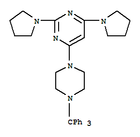 2,4-dipyrrolidin-1-yl-6-(4-tritylpiperazin-1-yl)pyrimidine
