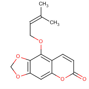 6H-1,3-Dioxolo[4,5-g][1]benzopyran-6-one, 9-[(3-methyl-2-butenyl)oxy]-