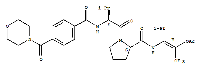 L-Prolinamide,N-[4-(4-morpholinylcarbonyl)benzoyl]-L-valyl-N-[2-(acetyloxy)-3,3,3-trifluoro-1-(1-methylethyl)-1-propenyl]-,(E)-