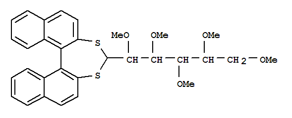 D-Glucose, 2,3,4,5,6-penta-O-methyl-, cyclic (S)-1,1-binaphthalene-2,2-diyl dithioacetal