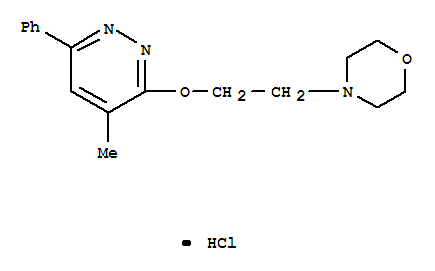 Morpholine,4-[2-[(4-methyl-6-phenyl-3-pyridazinyl)oxy]ethyl]-, hydrochloride (1:1)