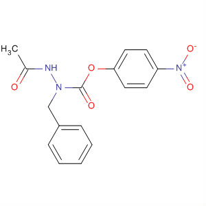 Hydrazinecarboxylic acid, 2-acetyl-1-(phenylmethyl)-, 4-nitrophenylester