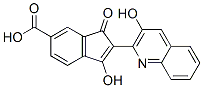 3-hydroxy-2-(3-hydroxy-2-quinolyl)-1-oxo-1H-indene-6-carboxylic acid