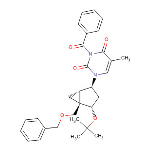 2,4(1H,3H)-Pyrimidinedione,3-benzoyl-1-[(1S,2S,4S,5R)-4-(1,1-dimethylethoxy)-5-[(phenylmethoxy)methyl]bicyclo[3.1.0]hex-2-yl]-5-methyl-