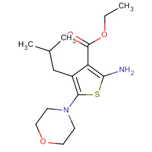 3-Thiophenecarboxylic acid,2-amino-4-(2-methylpropyl)-5-(4-morpholinyl)-, ethyl ester