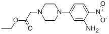4-(3-Amino-4-nitrophenyl)-1-piperazineacetic acid ethyl ester
