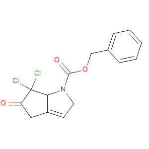 Cyclopenta[b]pyrrole-1(2H)-carboxylic acid,6,6-dichlorohexahydro-5-oxo-, phenylmethyl ester, cis-