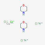 copper(2+) hydrogen chloride- morpholine(1:2:4:2)