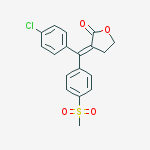 (3z)-3-[(4-chlorophenyl)-(4-methylsulfonylphenyl)methylidene]oxolan-2-one