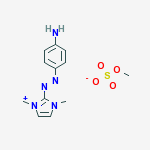 2-[(E)-(4-aminophenyl)diazenyl]-1,3-dimethyl-1H-imidazol-3-ium methyl sulfate