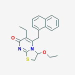 3-ethoxy-6-ethyl-5-(naphthalen-1-ylmethyl)-2,3-dihydro-7H-[1,3]thiazolo[3,2-a]pyrimidin-7-one