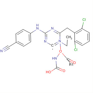 Carbamic acid,[4-[(4-cyanophenyl)amino]-6-[(2,6-dichlorophenyl)methyl]-1,3,5-triazin-2-yl]-, ethyl ester