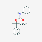 2-phenylbut-3-yn-2-yl cyclohexylcarbamate