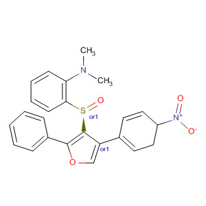 Benzenamine,2-[(R)-[(4R)-4,5-dihydro-4-(4-nitrophenyl)-2-phenyl-3-furanyl]sulfinyl]-N,N-dimethyl-, rel-