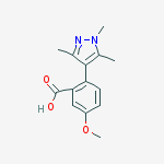 5-methoxy-2-(1,3,5-trimethylpyrazol-4-yl)benzoic Acid