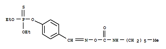 Phosphorothioic acid,O,O-diethyl O-[4-[[[[(hexylamino)carbonyl]oxy]imino]methyl]phenyl] ester