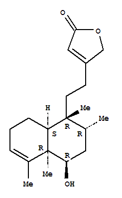 4-[2-[(1R)-1,2,3,4,4a,7,8,8aα-Octahydro-4β-hydroxy-1,2α,4aα,5-tetramethylnaphthalen-1α-yl]ethyl]furan-2(5H)-one