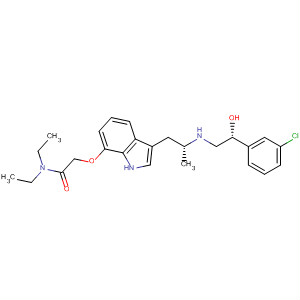 Acetamide,2-[[3-[(2R)-2-[[(2R)-2-(3-chlorophenyl)-2-hydroxyethyl]amino]propyl]-1H-indol-7-yl]oxy]-N,N-diethyl-