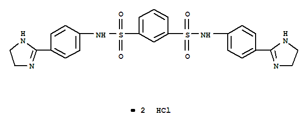 N,N'-bis[4-(4,5-dihydro-1H-imidazol-2-yl)phenyl]benzene-1,3-disulfonamide