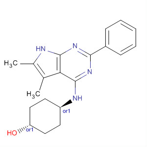 Cyclohexanol,4-[(5,6-dimethyl-2-phenyl-1H-pyrrolo[2,3-d]pyrimidin-4-yl)amino]-, trans-