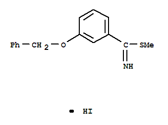 methyl 3-(benzyloxy)benzenecarbimidothioate