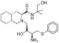 (3S,4aS,8aS)-2-[(2R,3R)-3-[(3-Amino-2-hydroxy-4-phenythiobutyl]-decahydro-N-(2-hydroxy-1,1-dimethylethyl)-3-isoquinolinecarboxamide