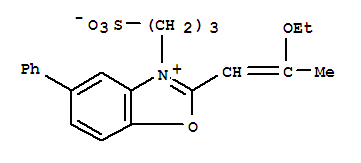 3-{2-[(1E)-2-ethoxyprop-1-en-1-yl]-5-phenyl-1,3-benzoxazol-3-ium-3-yl}propane-1-sulfonate