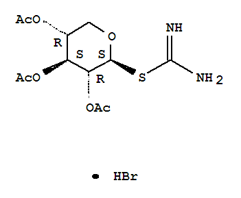2,3,4-tri-O-acetyl-1-S-carbamimidoyl-1-thiopentopyranose