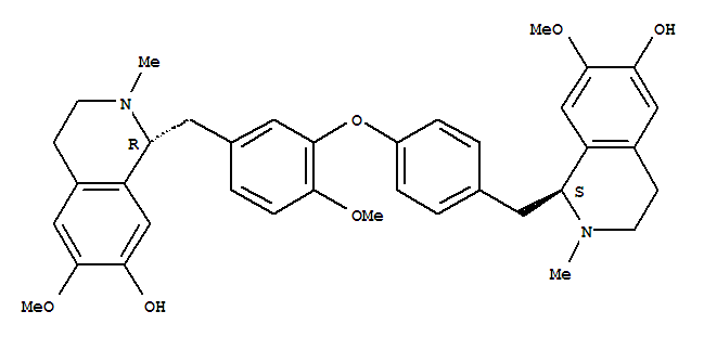 6-Isoquinolinol,1,2,3,4-tetrahydro-7-methoxy-1-[[4-[2-methoxy-5-[(1,2,3,4-tetrahydro-7-hydroxy-6-methoxy-2-methyl-1-isoquinolinyl)methyl]phenoxy]phenyl]methyl]-2-methyl-,[R-(R*,S*)]-