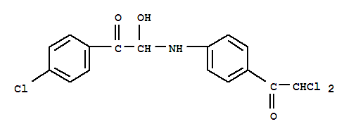 2,2-dichloro-1-(4-{[2-(4-chlorophenyl)-1-hydroxy-2-oxoethyl]amino}phenyl)ethanone