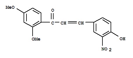 (2E)-1-(2,4-dimethoxyphenyl)-3-(4-hydroxy-3-nitrophenyl)prop-2-en-1-one