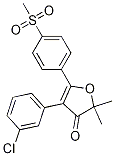 3(2H)-Furanone,4-(3-chlorophenyl)-2,2-dimethyl-5-[4-(methylsulfonyl)phenyl]-