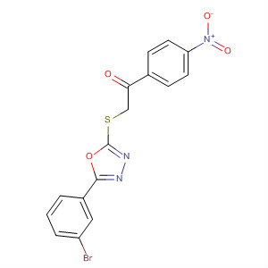 Ethanone,2-[[5-(3-bromophenyl)-1,3,4-oxadiazol-2-yl]thio]-1-(4-nitrophenyl)-