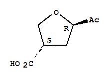 3-Furancarboxylic acid,5-acetyltetrahydro-, (3R,5S)-rel-