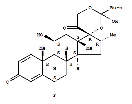 (6S,11S,14S,16R,17R)-2'-butyl-6-fluoro-2',11-dihydroxy-10,13,16-trimethyl-7,8,9,10,11,12,13,14,15,16-decahydro-5'H-spiro[cyclopenta[a]phenanthrene-17,4'-[1,3]dioxane]-3,5'(6H)-dione