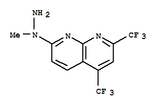 1,8-Naphthyridine,7-(1-methylhydrazinyl)-2,4-bis(trifluoromethyl)-