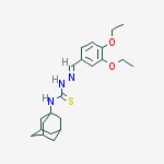 1-(1-adamantyl)-3-[(e)-(3,4-diethoxyphenyl)methylideneamino]thiourea
