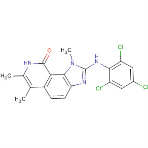 9H-Imidazo[4,5-h]isoquinolin-9-one,1,8-dihydro-1,6,7-trimethyl-2-[(2,4,6-trichlorophenyl)amino]-