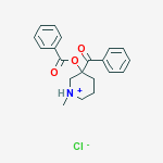 3-benzoyl-3-(benzoyloxy)-1-methylpiperidinium chloride
