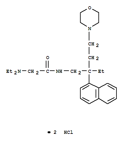 N~2~,N~2~-diethyl-N-[2-ethyl-4-(morpholin-4-yl)-2-(naphthalen-1-yl)butyl]glycinamide