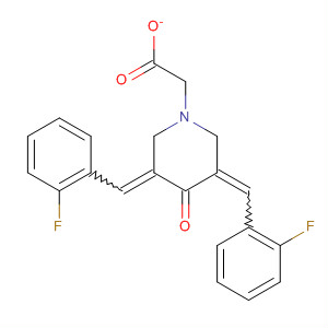 4-Piperidinone, 3,5-bis[(2-fluorophenyl)methylene]-, acetate